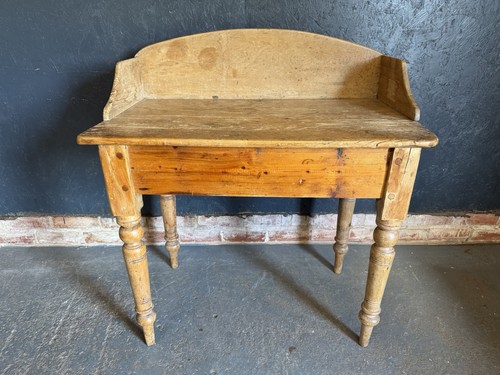 Antique pine washstand side - antique,