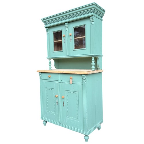 Vintage painted pine dresser - vintage,