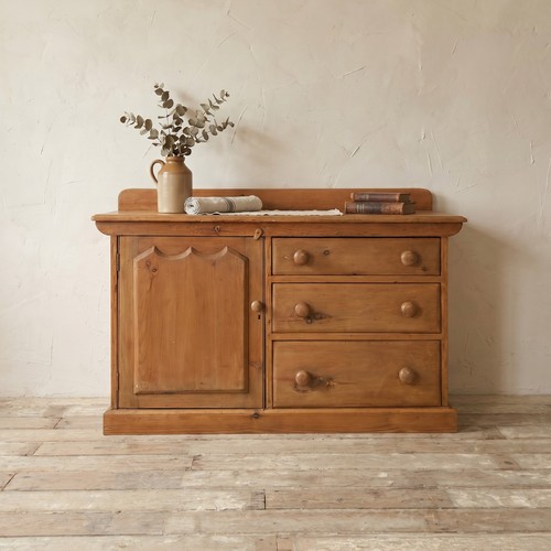 Antique pine sideboard - antique, rustic