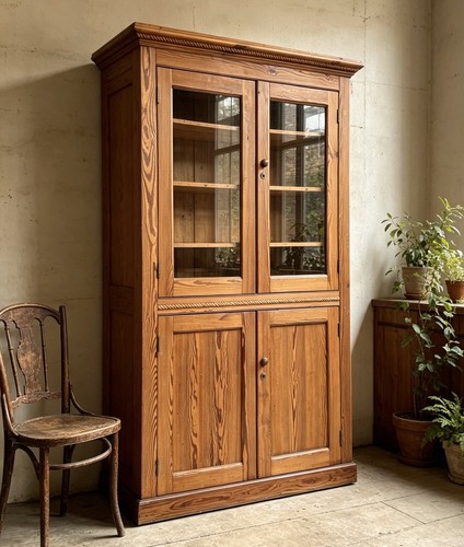 Pine cabinet antique - antique, furniture