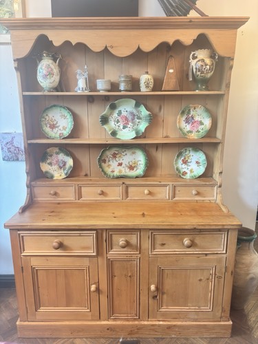 Country pine dresser base - country,