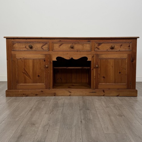 Vintage large pine sideboard - vintage,