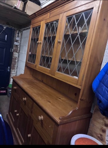 Solid pine welsh dresser large - pine,