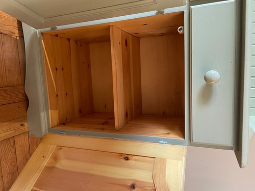 Restored pine dresser sage - -,