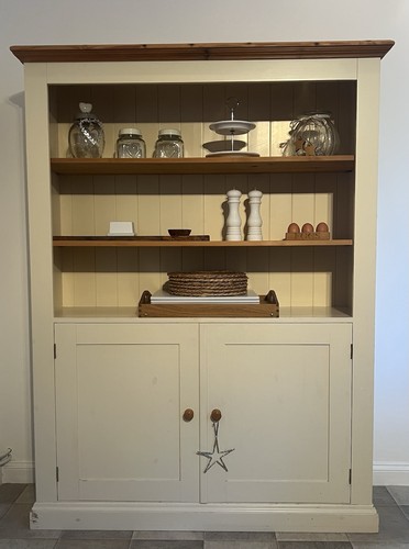 Large painted pine kitchen - pine,