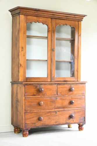 Antique stained pine glazed - stained,