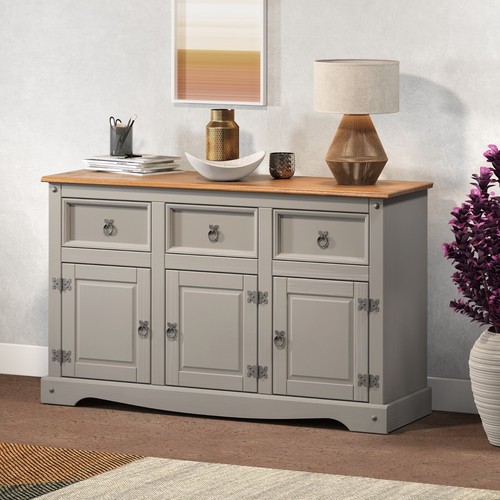Corona sideboard grey - corona, painted