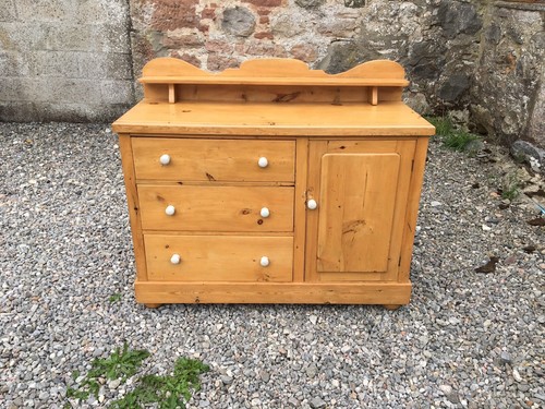 Victorian pine kitchen unit - kitchen,