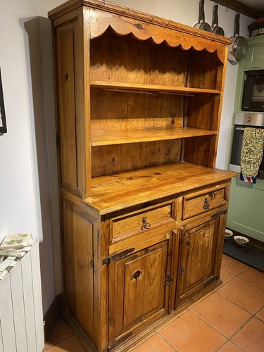 Antique pine kitchen dresser - pine,