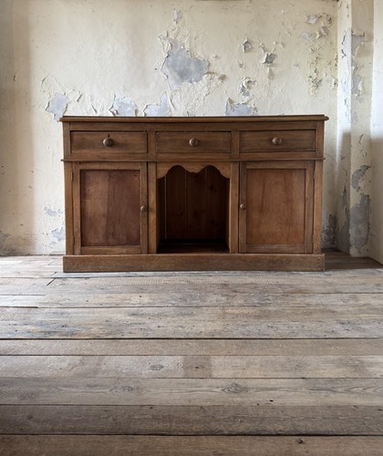Antique solid pine sideboard - pine,