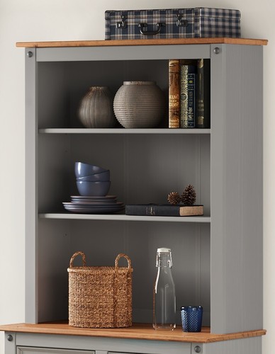 Corona dresser top grey - dresser, small