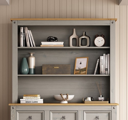 Corona sideboard grey hutch - corona,
