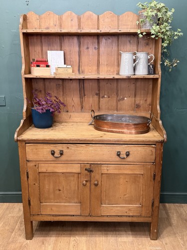 Antique pine farmhouse dresser - antique,